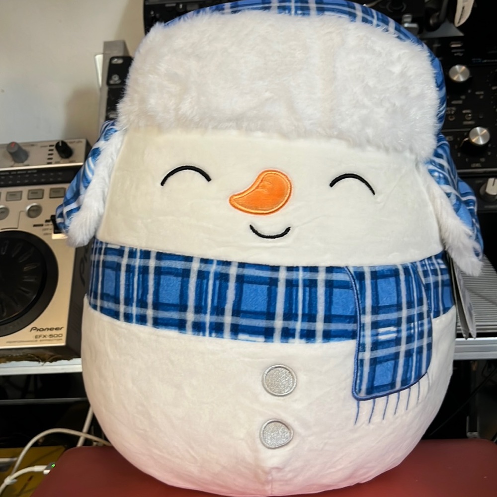 2022 Manny Snowman Holiday Christmas 12 inch Squishmallows